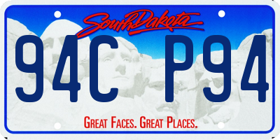 SD license plate 94CP94