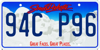 SD license plate 94CP96