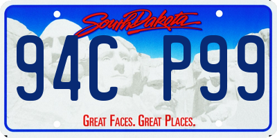 SD license plate 94CP99