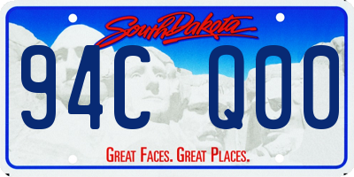 SD license plate 94CQ00