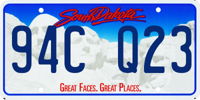 SD license plate 94CQ23