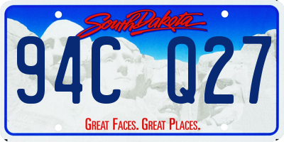 SD license plate 94CQ27