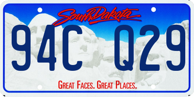 SD license plate 94CQ29