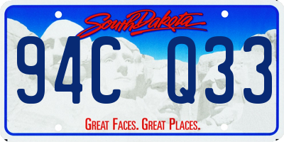 SD license plate 94CQ33