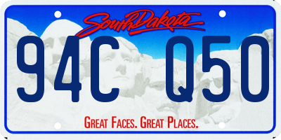 SD license plate 94CQ50