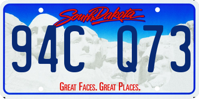 SD license plate 94CQ73