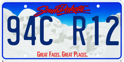 SD license plate 94CR12