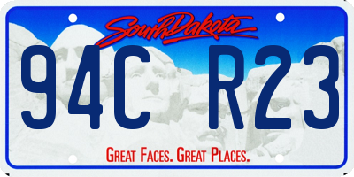 SD license plate 94CR23