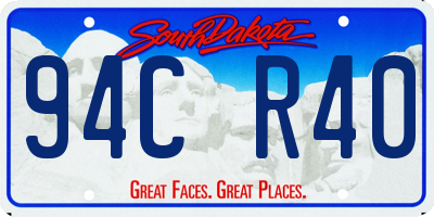 SD license plate 94CR40