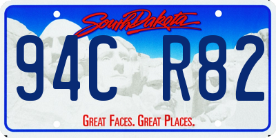 SD license plate 94CR82