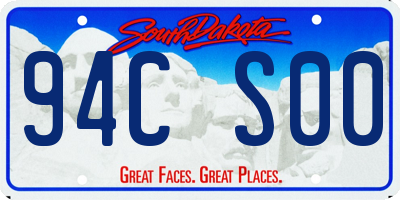 SD license plate 94CS00