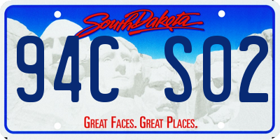 SD license plate 94CS02