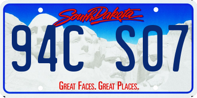 SD license plate 94CS07