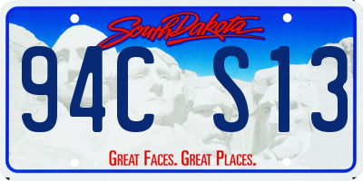 SD license plate 94CS13