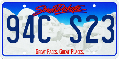 SD license plate 94CS23