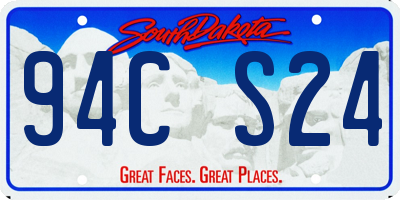 SD license plate 94CS24