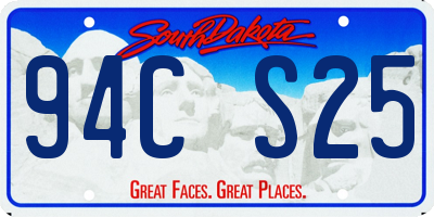 SD license plate 94CS25