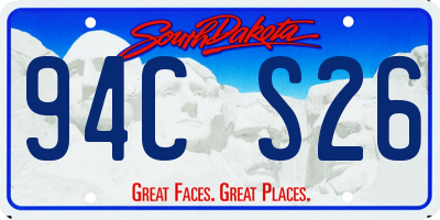 SD license plate 94CS26