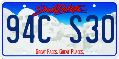 SD license plate 94CS30