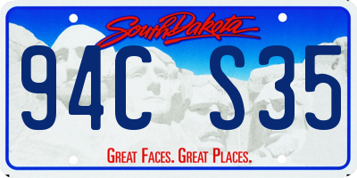 SD license plate 94CS35