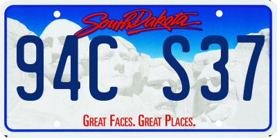 SD license plate 94CS37