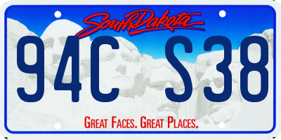 SD license plate 94CS38