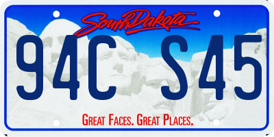 SD license plate 94CS45