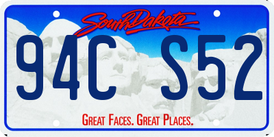 SD license plate 94CS52