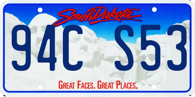 SD license plate 94CS53