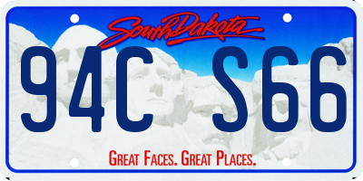 SD license plate 94CS66