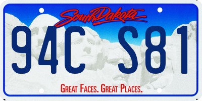 SD license plate 94CS81