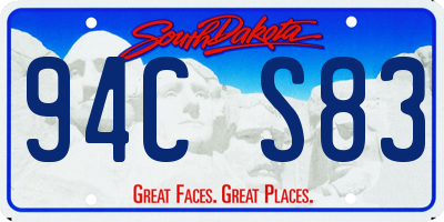 SD license plate 94CS83