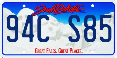 SD license plate 94CS85