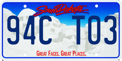 SD license plate 94CT03