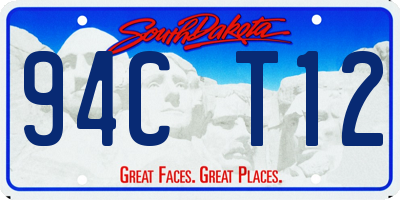 SD license plate 94CT12