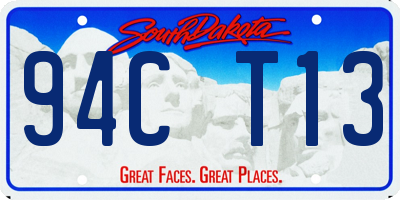 SD license plate 94CT13