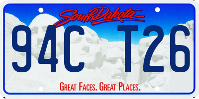 SD license plate 94CT26