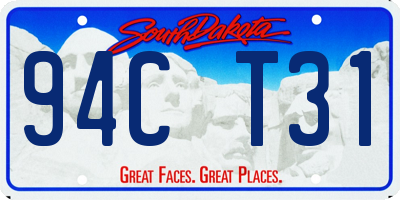 SD license plate 94CT31