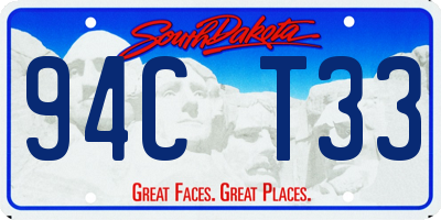 SD license plate 94CT33