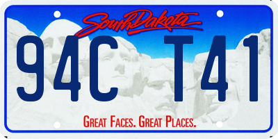 SD license plate 94CT41