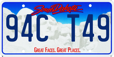 SD license plate 94CT49