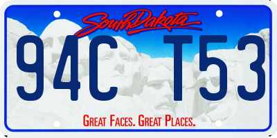 SD license plate 94CT53