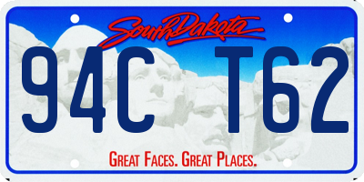 SD license plate 94CT62