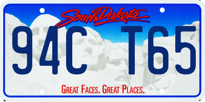 SD license plate 94CT65