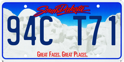 SD license plate 94CT71