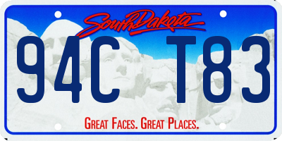 SD license plate 94CT83