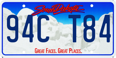 SD license plate 94CT84