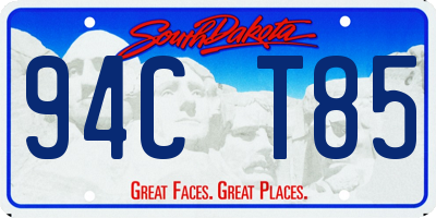SD license plate 94CT85