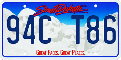SD license plate 94CT86