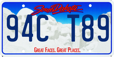 SD license plate 94CT89